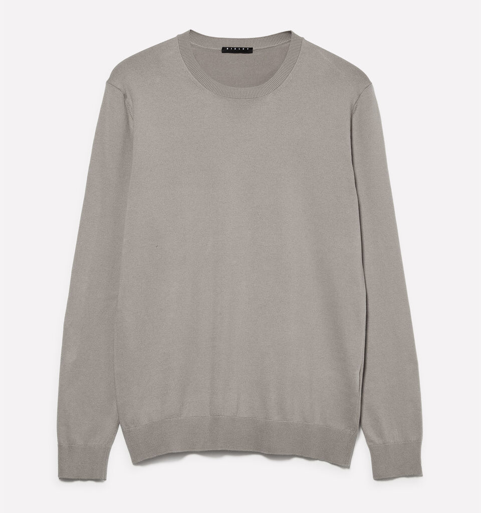 Gray crew neck sweater - men's crew neck sweaters - Gray | Sisley image number 1